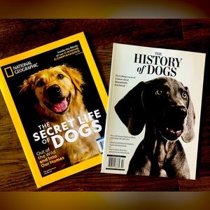 The secret life of dogs and The history of dogs brand new magazines National Geo